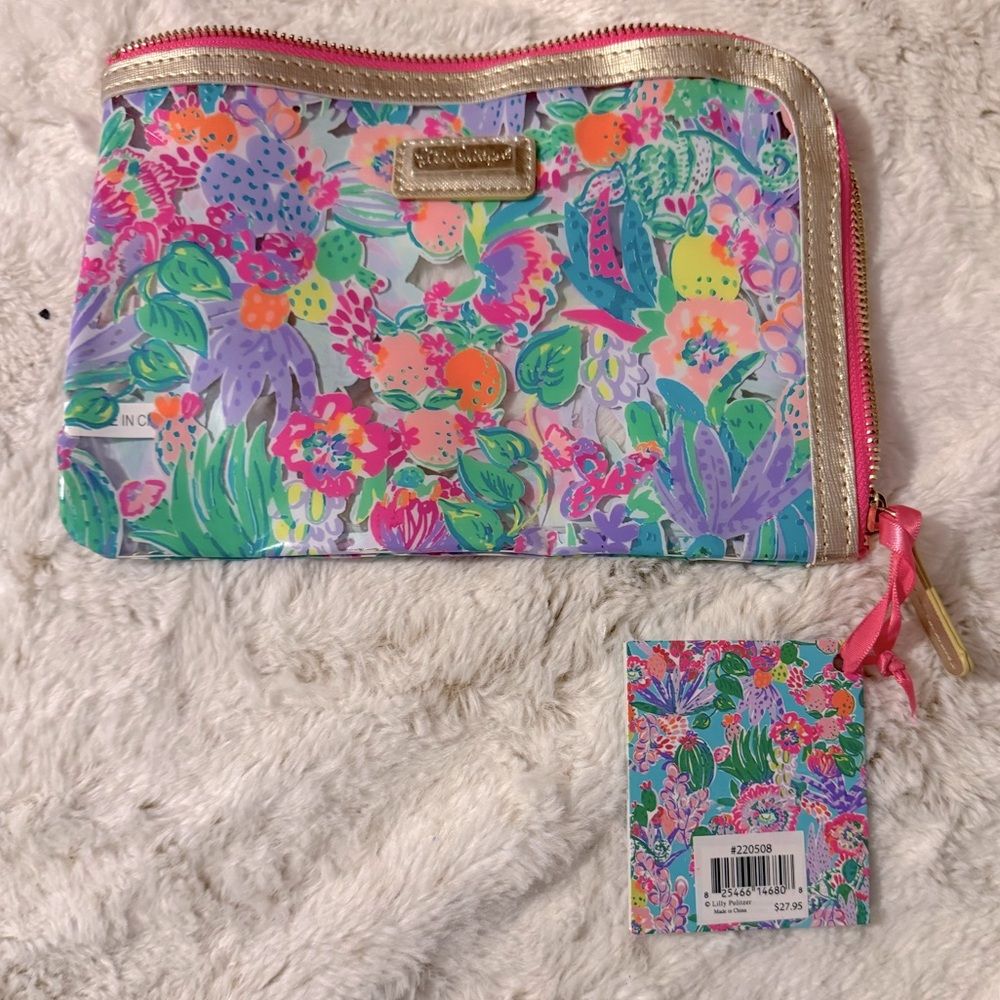 Lilly Pulitzer Multicolor Floral Pouch